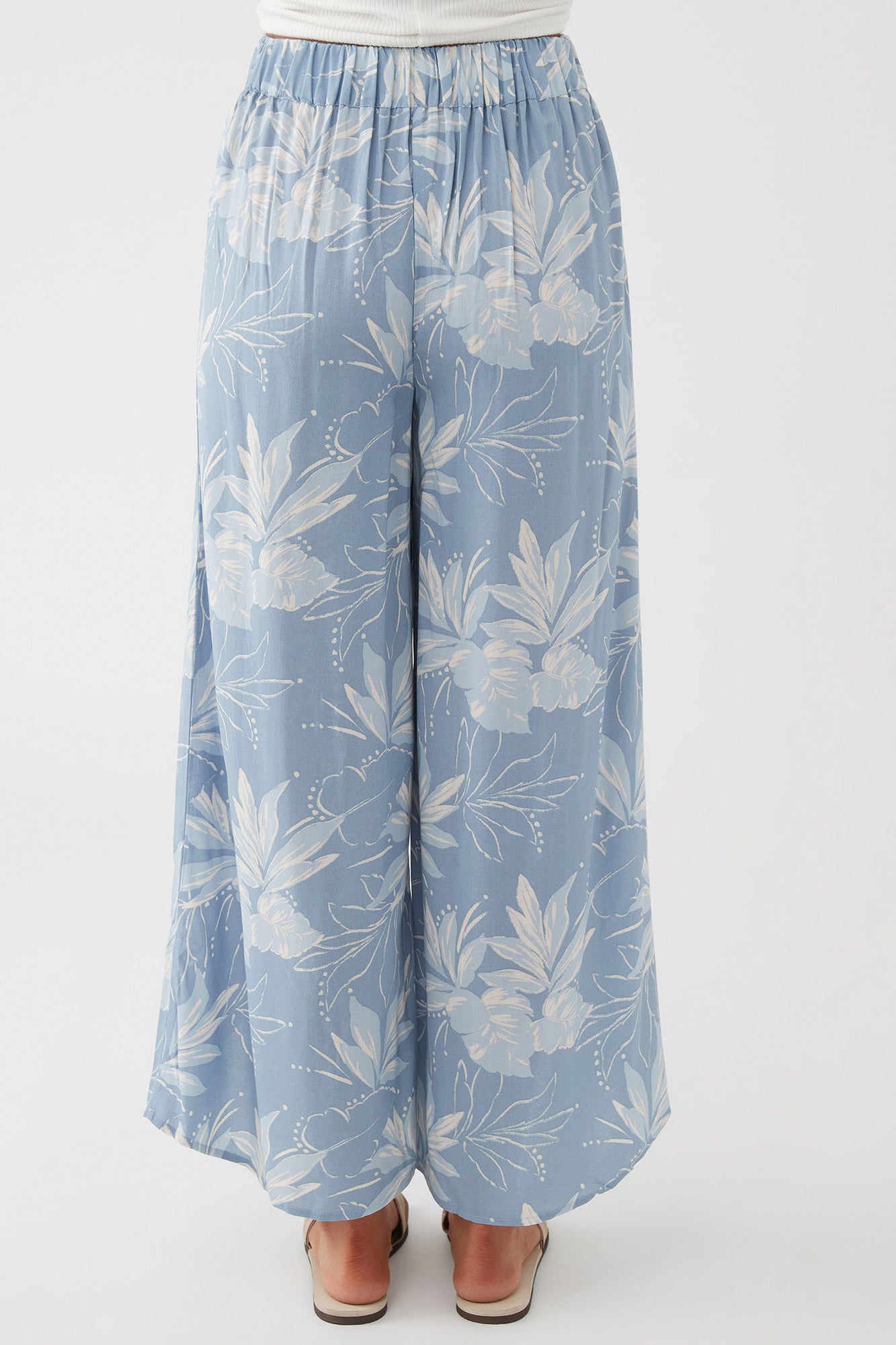 Monte & Lou Womens Size 10 Twist Bra /Sash Tie Pant Blue / Floral / Green  RRP $109.95